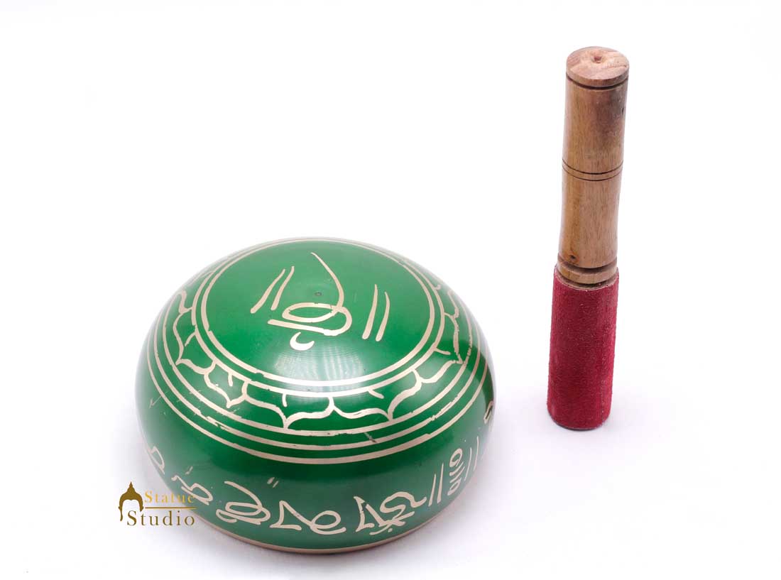 Tibetan Himalyan Buddha Chakra Prayer Yoga Healing Meditation Brass Singing Bowl