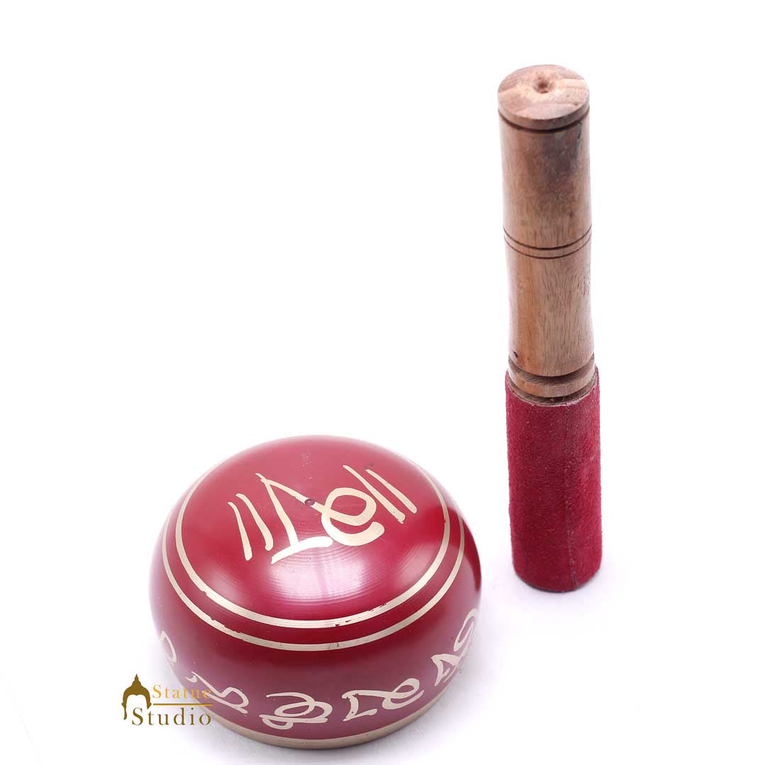 Tibetan Himalyan Buddha Chakra Prayer Yoga Healing Meditation Brass Singing Bowl