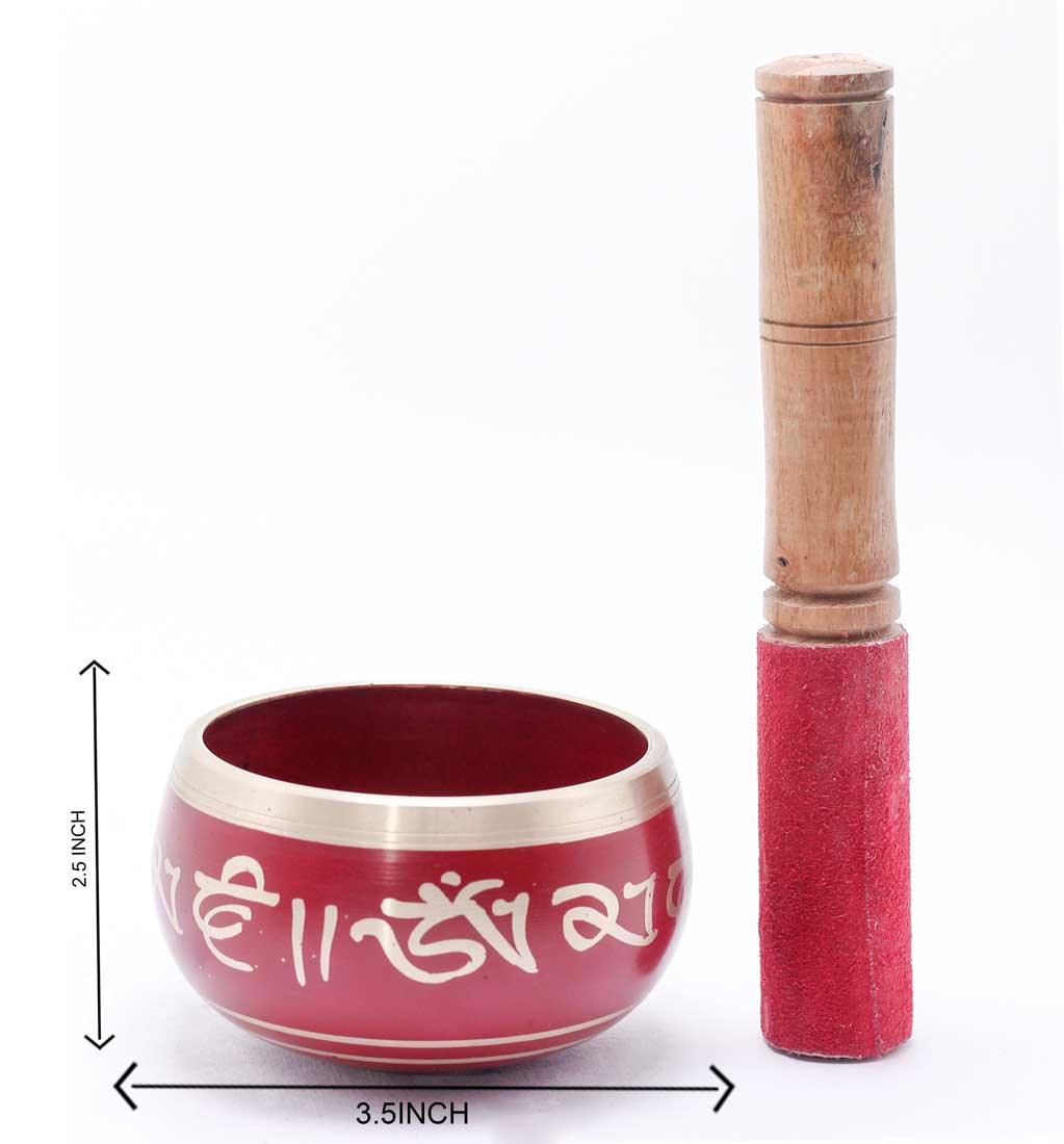 Tibetan Himalyan Buddha Chakra Prayer Yoga Healing Meditation Brass Singing Bowl - Image 5