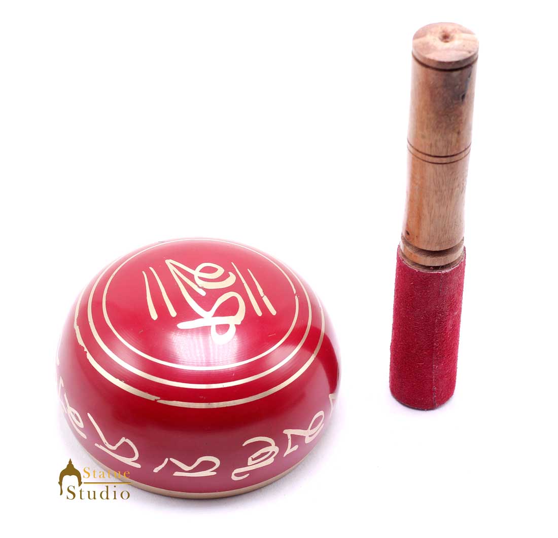 Tibetan Himalyan Buddha Chakra Prayer Yoga Healing Meditation Brass Singing Bowl