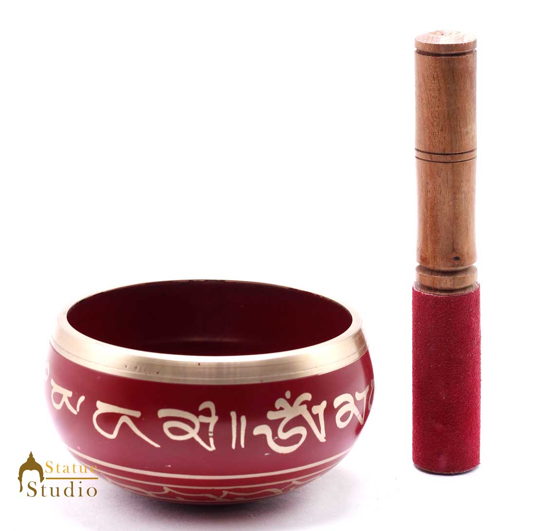 Tibetan Himalyan Buddha Chakra Prayer Yoga Healing Meditation Brass Singing Bowl - Eco-friendly - Sama Homes