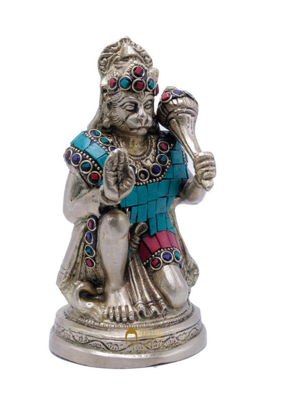 Lord Hanuman Statue Indian Handicraft Mahabali Powerful Temple Décor Idol 6" by vendor-unknown - Hindu Gods (View 4)