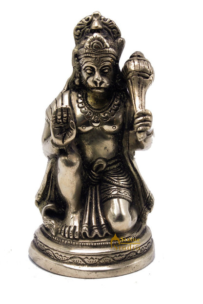 Brass Lord Hanuman Statue 6 Inch by vendor-unknown - Hindu Gods (View 3)