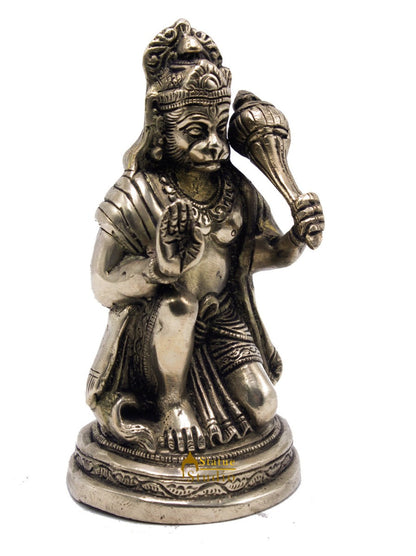 Brass Lord Hanuman Statue 6 Inch by vendor-unknown - Hindu Gods (View 4)