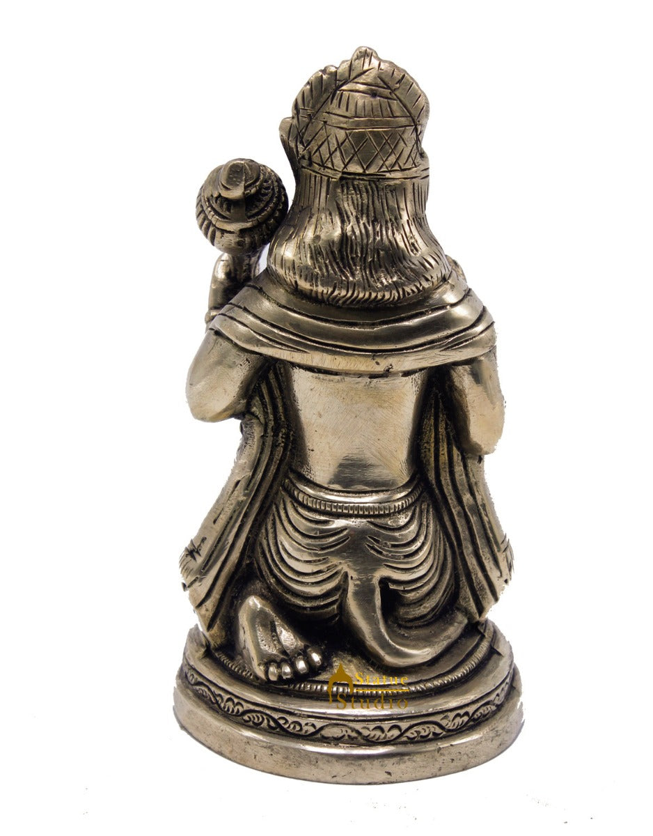 Brass Lord Hanuman Statue 6 Inch - Image 5