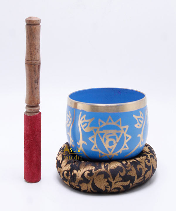 Brass Singing Bowl Tibet Himalyan Buddha Chakra Prayer Yoga Healing Meditation