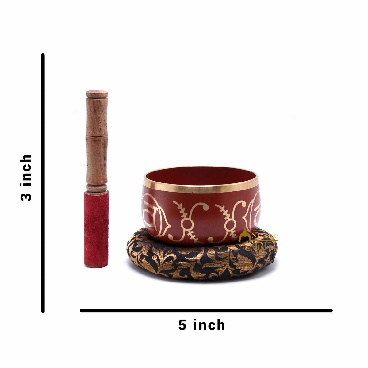 Brass Singing Bowl Tibet Himalyan Buddha Chakra Prayer Yoga Healing Meditation