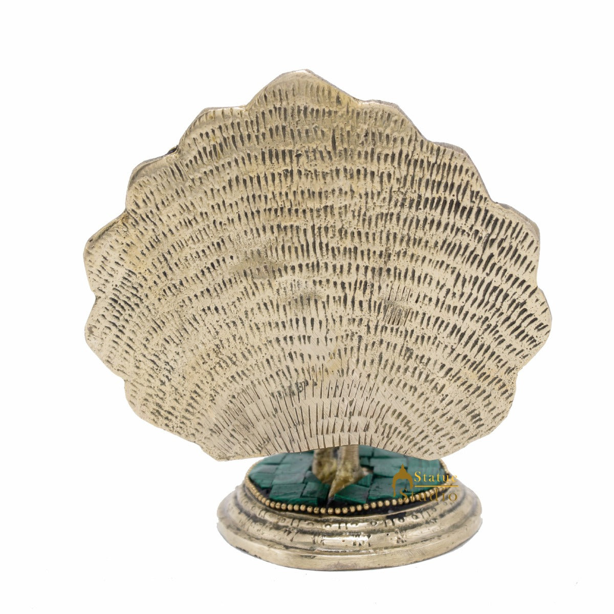 Brass Dancing Peacock Showpiece For Home Office Desk Decor Fengshui Vastu Gift