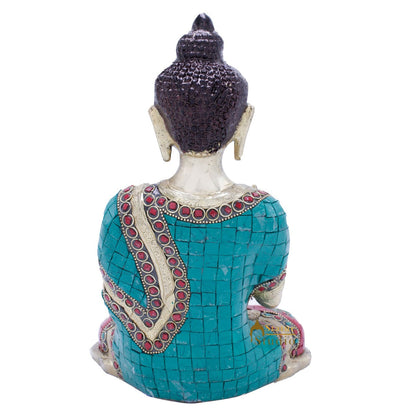 Blessing Buddha Hand Carved Statue For Home Office Desk Room Décor Idol 10.5" by vendor-unknown - Buddha (View 5)