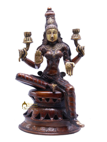 Brass Sitting Lakshmi Idol Religious Home Decor Lucky Statue 12 Inch by vendor-unknown - Hindu Gods (View 3)