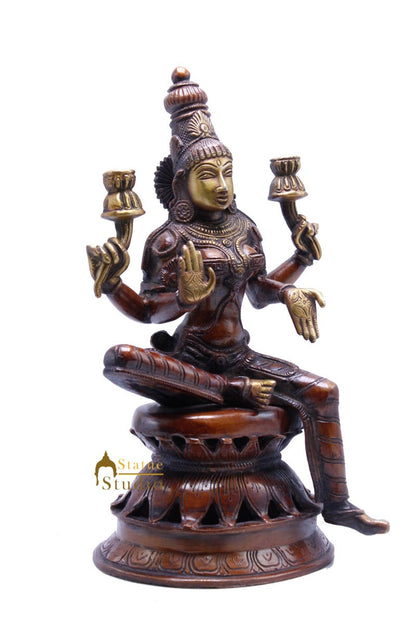 Brass Sitting Lakshmi Idol Religious Home Decor Lucky Statue 12 Inch by vendor-unknown - Hindu Gods (View 4)