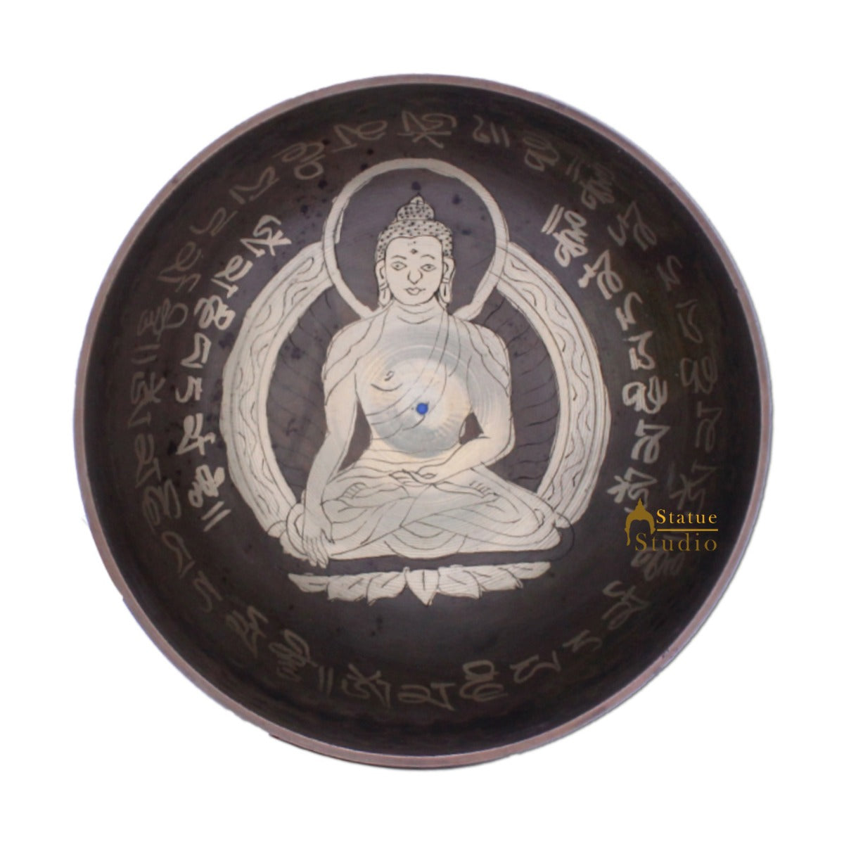 Bronze Singing Bowl Tibet Himalyan Buddha Chakra Prayer Yoga Healing Meditation