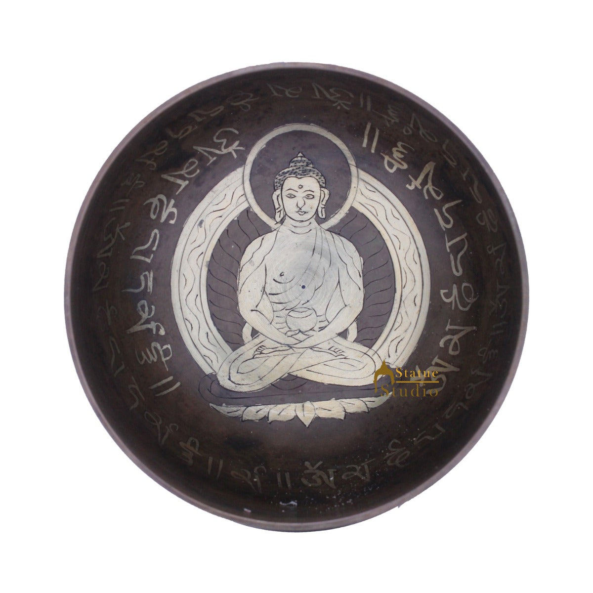 Bronze Singing Bowl Tibet Himalyan Buddha Chakra Prayer Yoga Healing Meditation