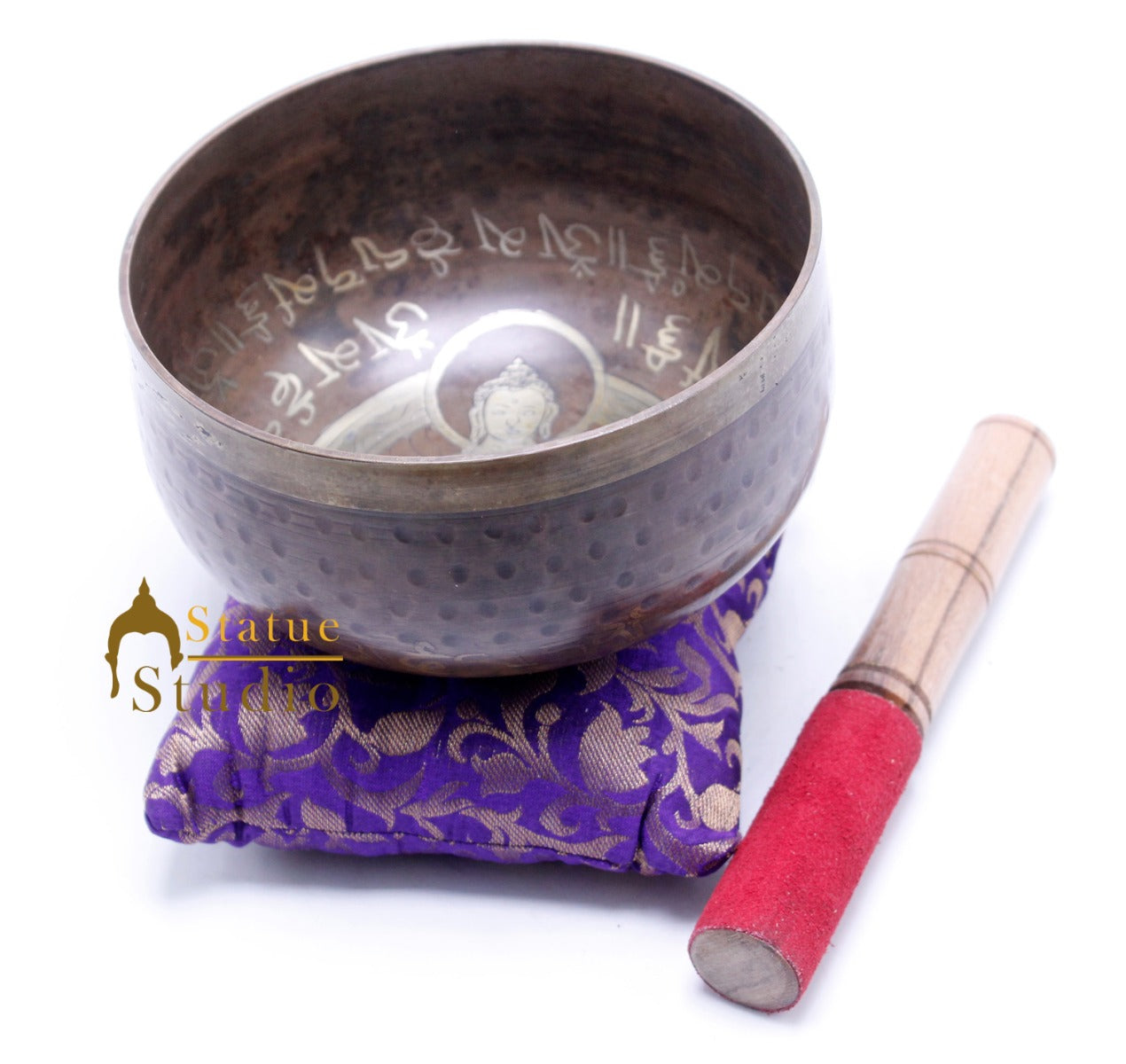 Bronze Singing Bowl Tibet Himalyan Buddha Chakra Prayer Yoga Healing Meditation