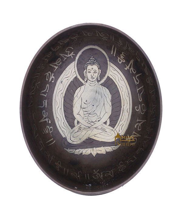 Bronze Singing Bowl Tibet Himalyan Buddha Chakra Prayer Yoga Healing Meditation