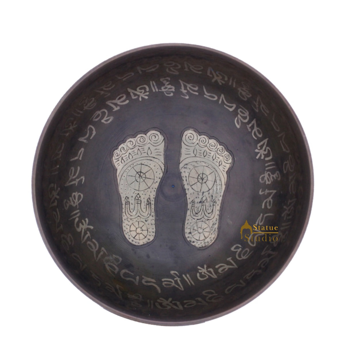 Bronze Singing Bowl Tibet Himalyan Buddha Chakra Prayer Yoga Healing Meditation