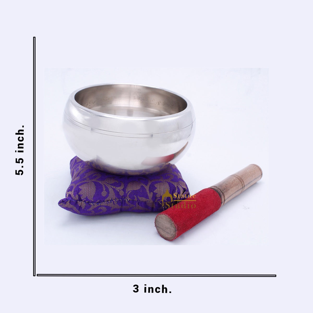 Brass Singing Bowl Tibet Himalyan Buddha Chakra Prayer Yoga Healing Meditation - Image 4