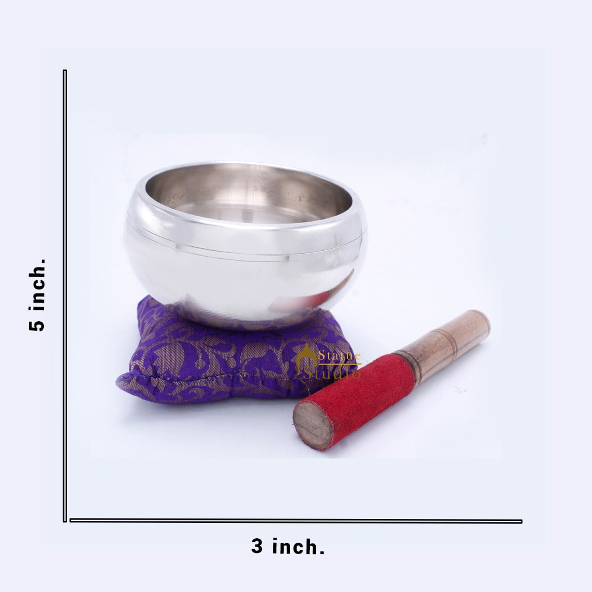 Brass Singing Bowl Tibet Himalyan Buddha Chakra Prayer Yoga Healing Meditation - Image 4