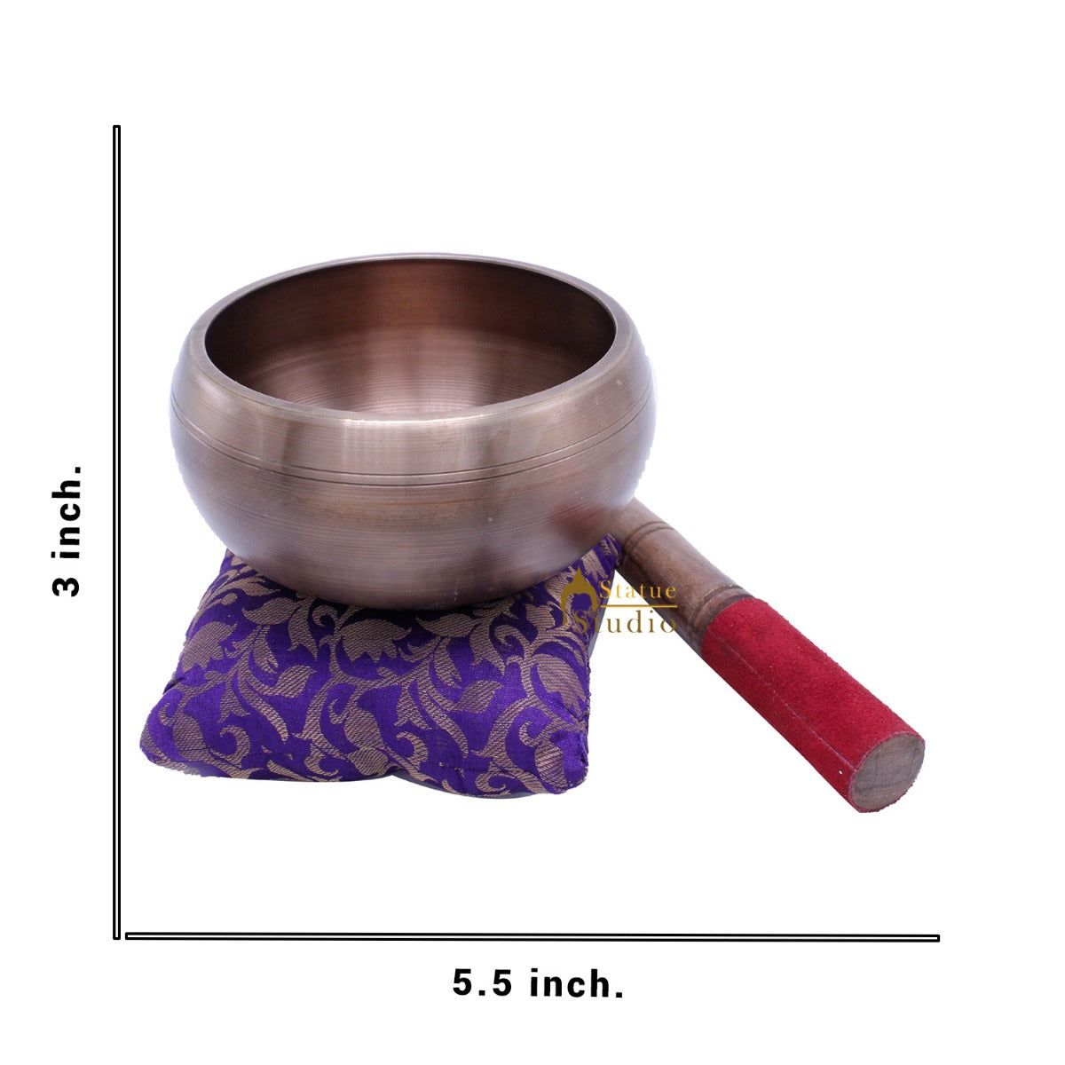 Brass Singing Bowl Tibet Himalyan Buddha Chakra Prayer Yoga Healing Meditation