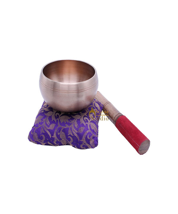 Brass Singing Bowl Tibet Himalyan Buddha Chakra Prayer Yoga Healing Meditation - Image 2