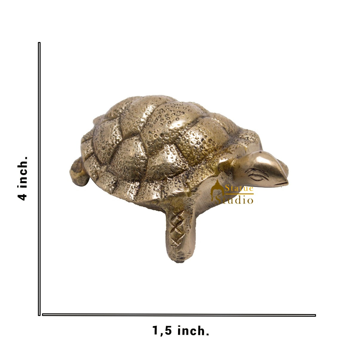 Brass Turtle Showpieces For Feng Shui Vastu Home Office Room Décor - Image 6