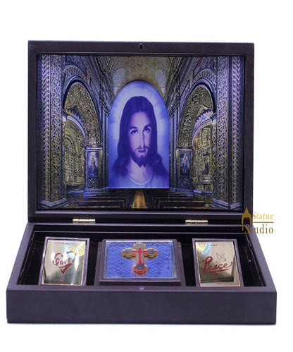 Lord Jesus Christanity Charan Paduka Pooja Item For Temple Puja Decorative Gift Showpiece by vendor-unknown - Spiritual