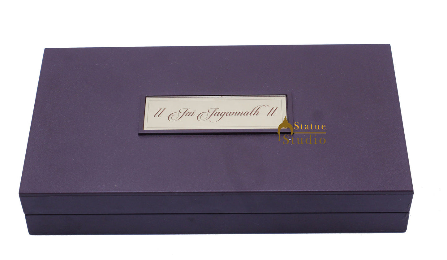 Lord Jagannath Charan Paduka Pooja Item For Temple Puja Decorative Gift Showpiece