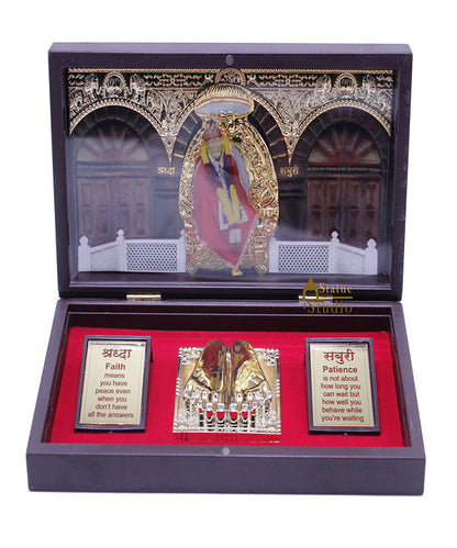 Sai Baba Charan Paduka Pooja Item For Temple Puja Decorative Gift Showpiece by vendor-unknown - Spiritual