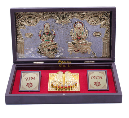 Ganesha Lakshmi Charan Paduka Pooja Item For Temple Puja Decorative Gift Showpiece by vendor-unknown - Spiritual