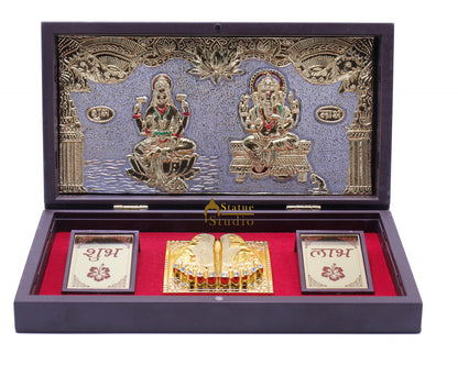 Ganesha Lakshmi Charan Paduka Pooja Item For Temple Puja Decorative Gift Showpiece by vendor-unknown - Spiritual (View 3)