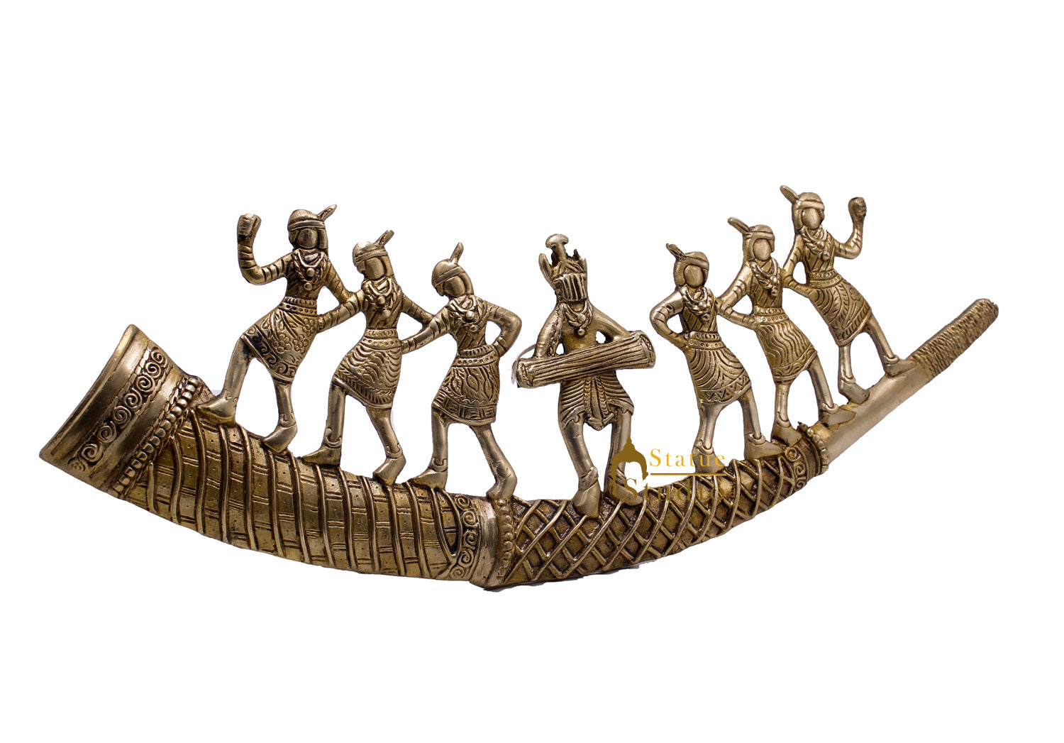 Brass Mayan Sculpture For Room Décor Wall Hanging Showpiece - Image 2