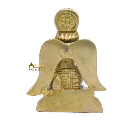 Brass Lord Garuda Statue Idol For Religious Home Décor Showpiece 3" by vendor-unknown - Hindu Gods (View 6)