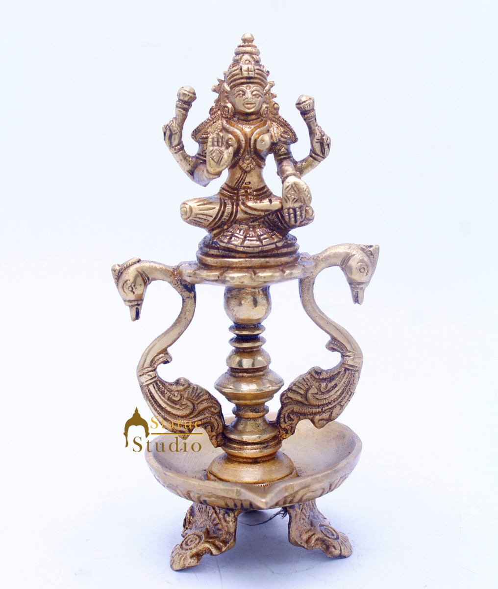 Brass Laxmi Diya 8" - Image 8