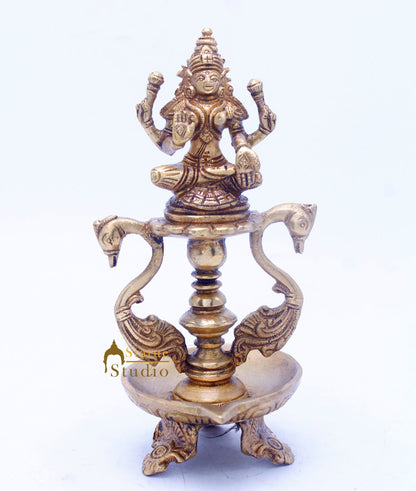 Brass Laxmi Diya 8" by StatueStudio - Spiritual (View 8)