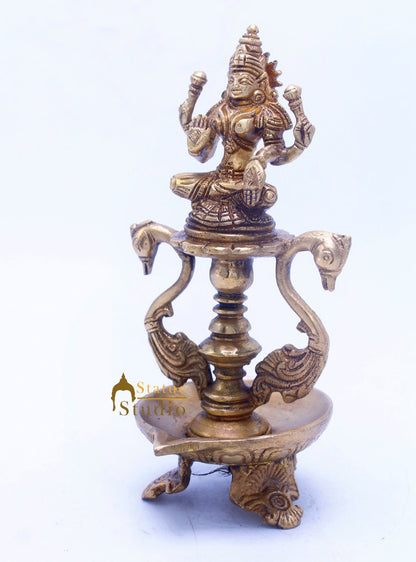 Brass Laxmi Diya 8" by StatueStudio - Spiritual (View 9)