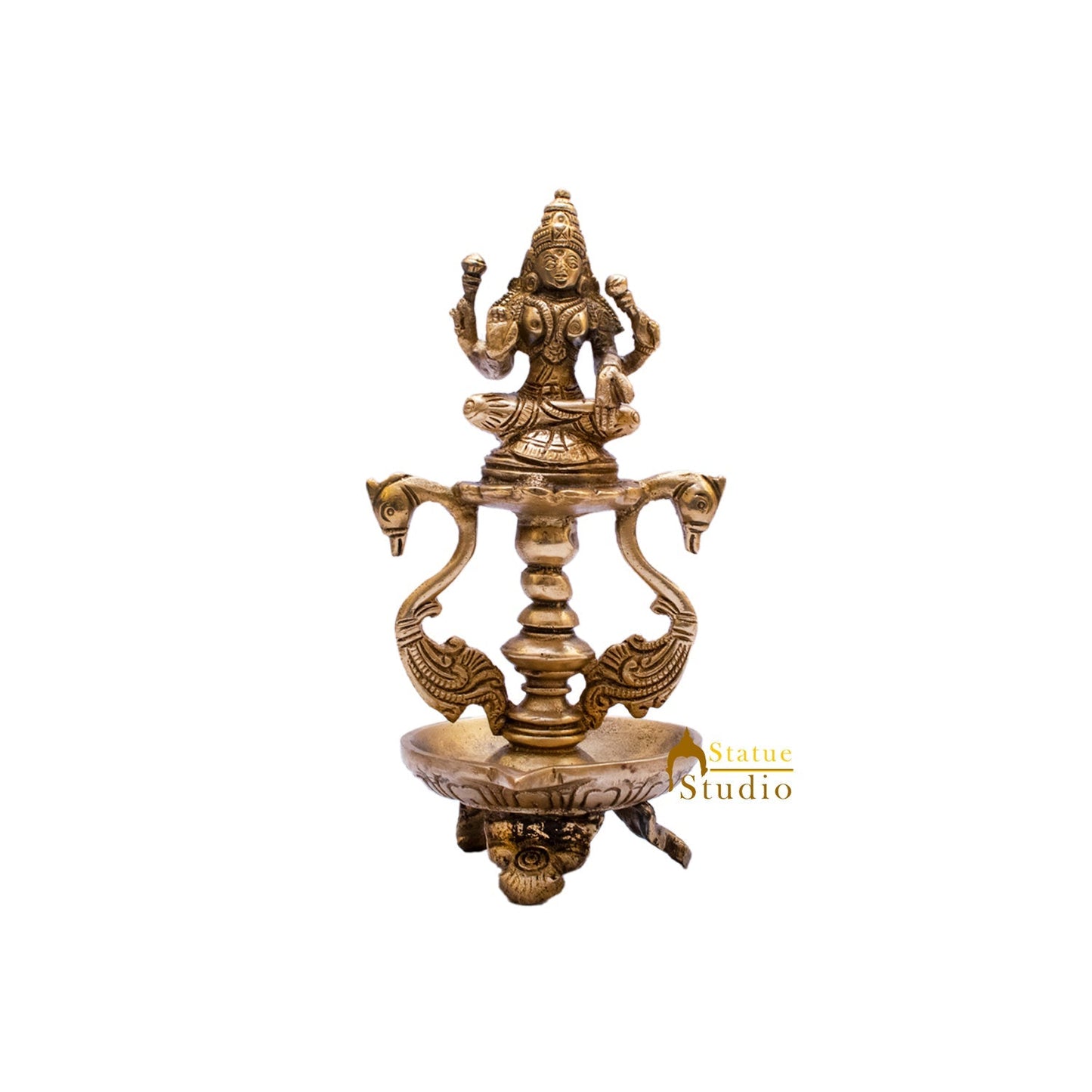 Brass Laxmi Diya 8"