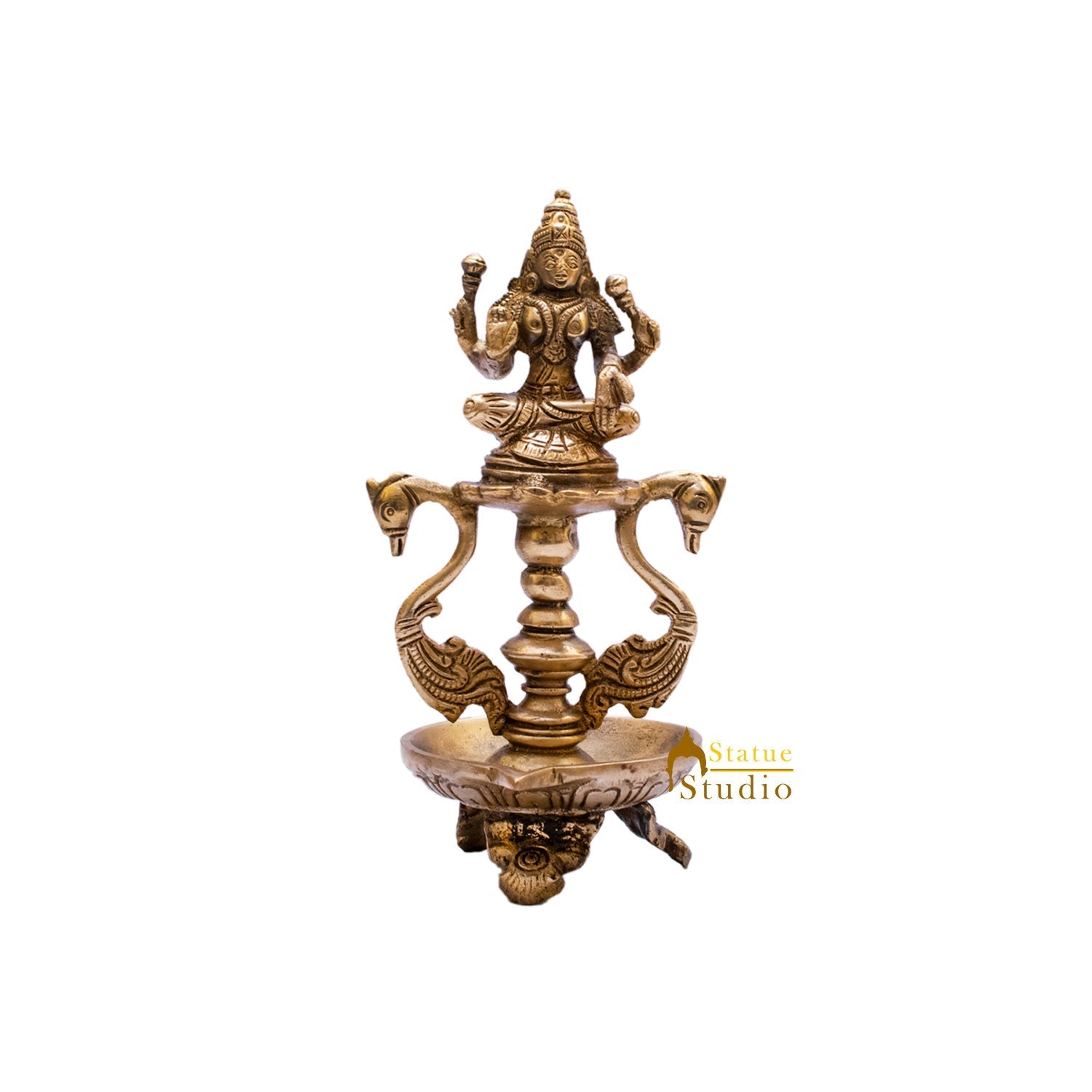 Brass Laxmi Diya 8" - Image 12