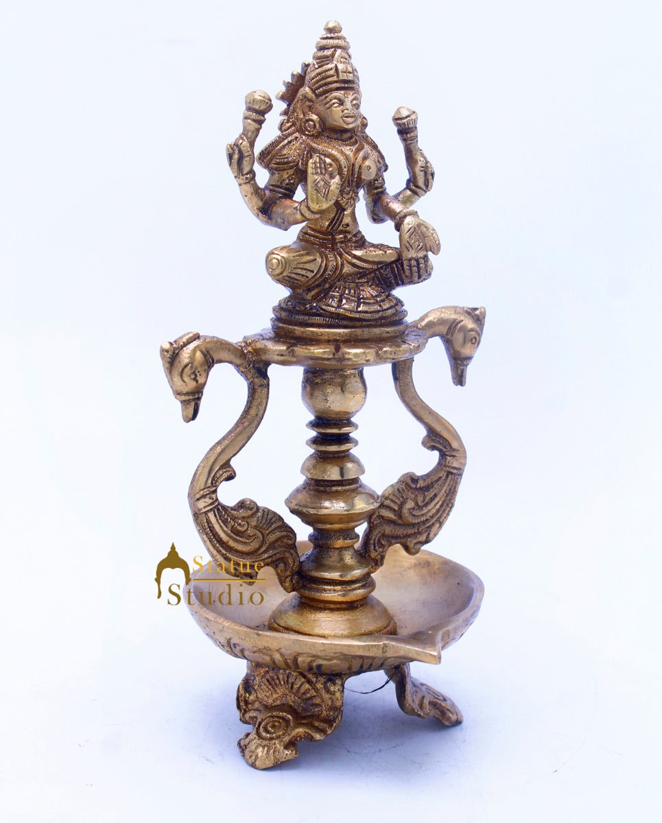 Brass Laxmi Diya 8" - Image 10