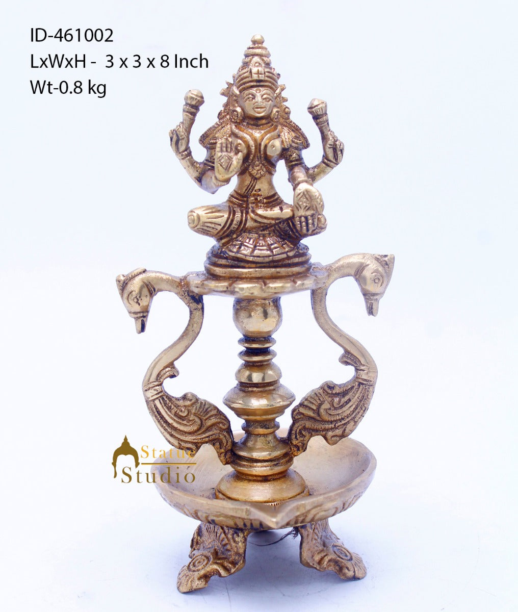 Brass Laxmi Diya 8"