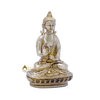 Brass Antique Buddha Sitting For Home Office Décor Diwali Gift Showpiece 6 " by vendor-unknown - Buddha (View 4)