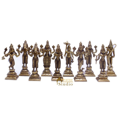 Brass Dashvavtar Vishnu Roopam Super Fine Exclusive Statue Idol For Home Pooja Room Décor by vendor-unknown - Hindu Gods (View 3)