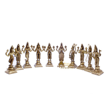 Brass Dashvavtar Vishnu Roopam Super Fine Exclusive Statue Idol For Home Pooja Room Décor by vendor-unknown - Hindu Gods (View 4)