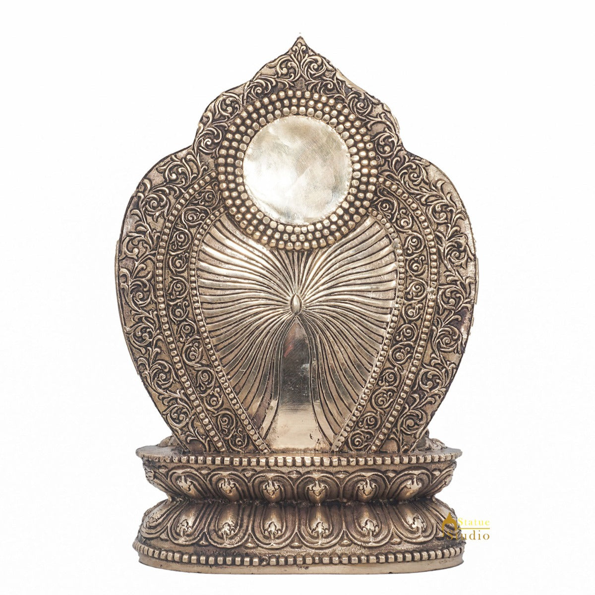 Brass Blessing Sitting Buddha Statue For Home Decor Gift Showpiece 10" - Image 6