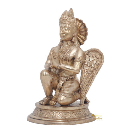 Brass Garuda Idol Vishnu Vehicle Eagle Murti Home Décor Feng Shui Vastu Statue by vendor-unknown - Hindu Gods (View 4)