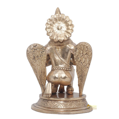 Brass Garuda Idol Vishnu Vehicle Eagle Murti Home Décor Feng Shui Vastu Statue by vendor-unknown - Hindu Gods (View 6)
