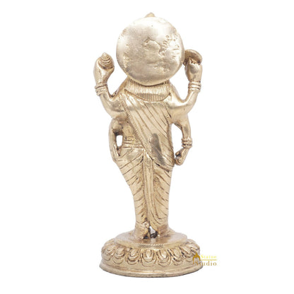 Brass Dhanvantari Idol Physician God of Ayurveda Vastu Feng Shui Statue 7" by vendor-unknown - Hindu Gods (View 6)