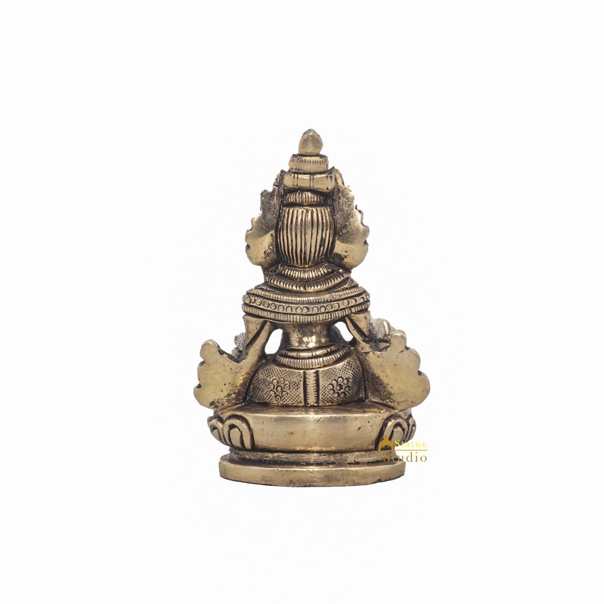 Brass Small Mini God Wealth Kuber Statue Feng Shui Vastu Décor Idol Showpiece