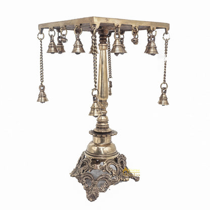 Brass Antique Side Table Furniture For Home Office Décor Showpiece 15" by vendor-unknown - Decor (View 4)