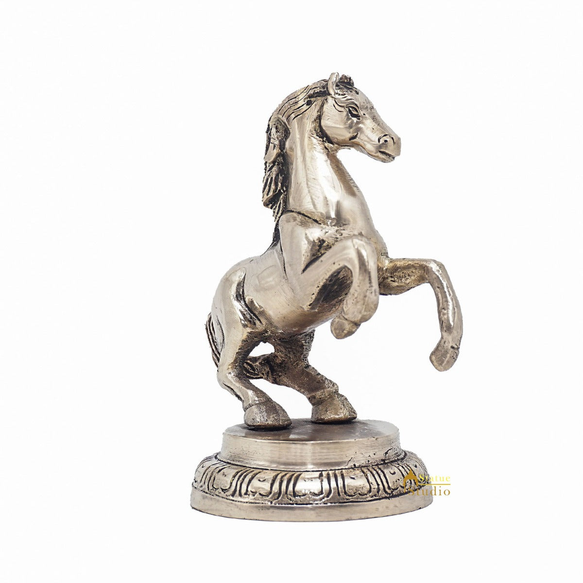 Brass Standing Horse Showpiece For Home Office Desk Table Décor And Gift 4" - Image 4