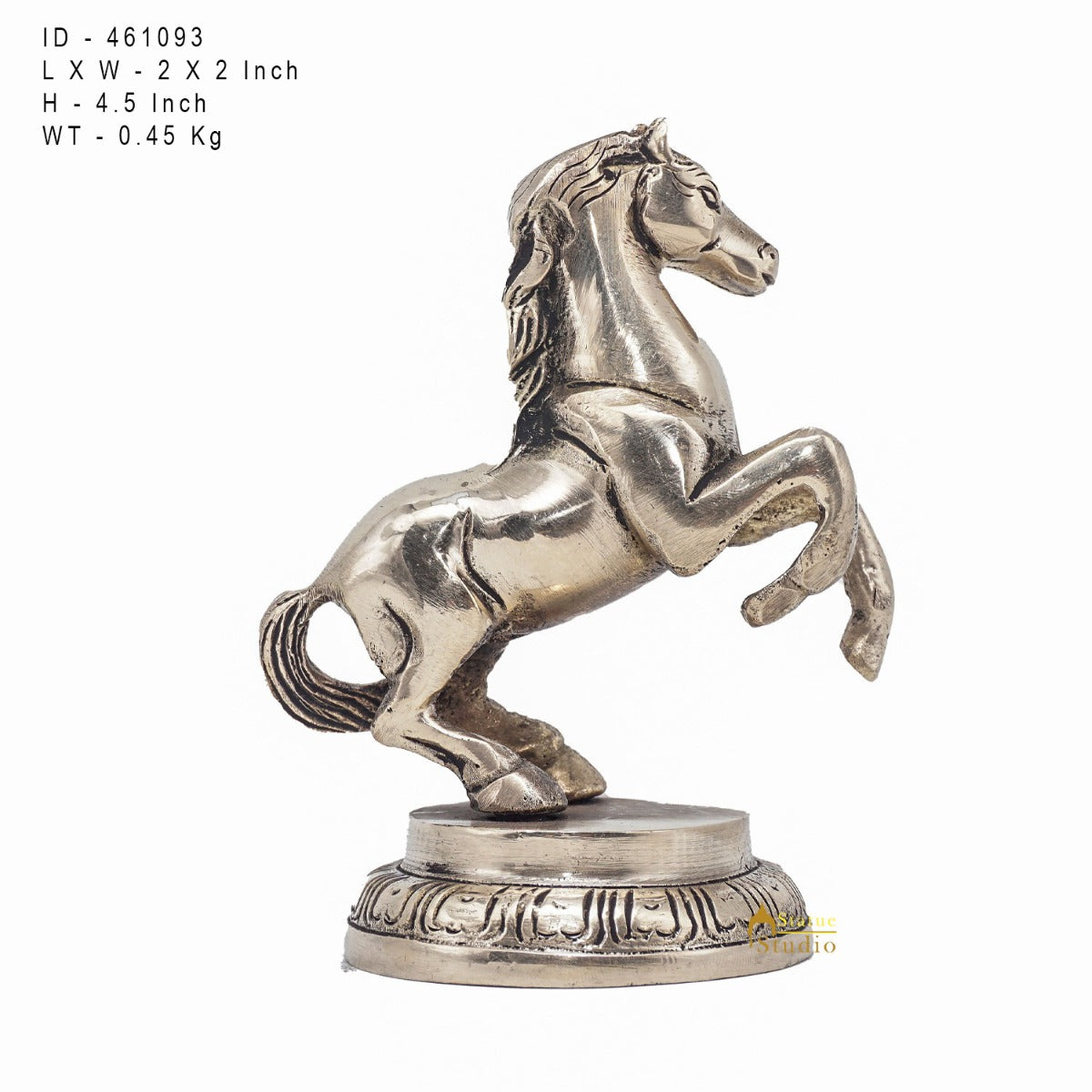 Brass Standing Horse Showpiece For Home Office Desk Table Décor And Gift 4" - Image 7